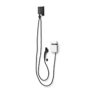 EvoCharge Electric/Hybrid Vehicle Charger SAE J1772 Standard With Retractor EVSE Level 2 Single Port (25 Foot Cable Length)