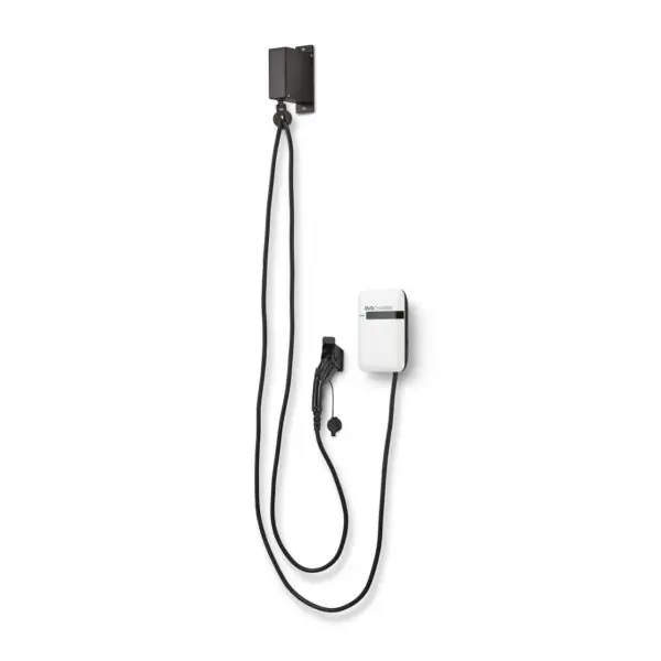EvoCharge Electric/Hybrid Vehicle Charger SAE J1772 Standard With Retractor EVSE Level 2 Single Port (25 Foot Cable Length)