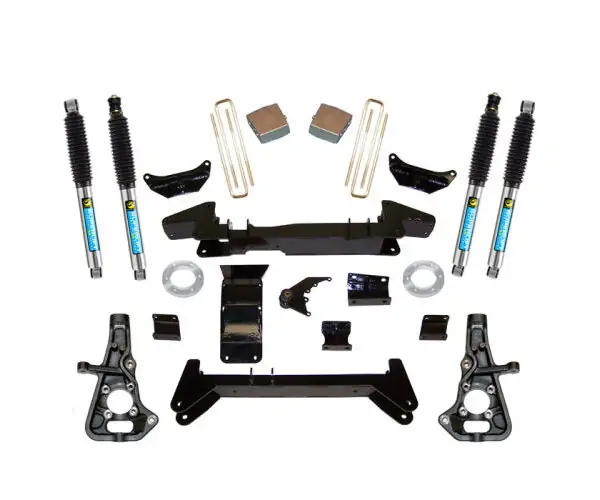 SuperLift 6" Lift Kit 2001-2010 Chevy Silverado GMC Sierra 2500HD/3500 4WD Knuckle Kit Bilstein Shocks