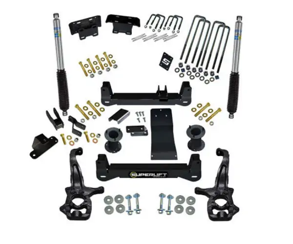SuperLift 6" Lift Kit 2019-2021 Chevy Silverado GMC Sierra 1500 Trail Boss New Body 4WD Bilstein Shocks