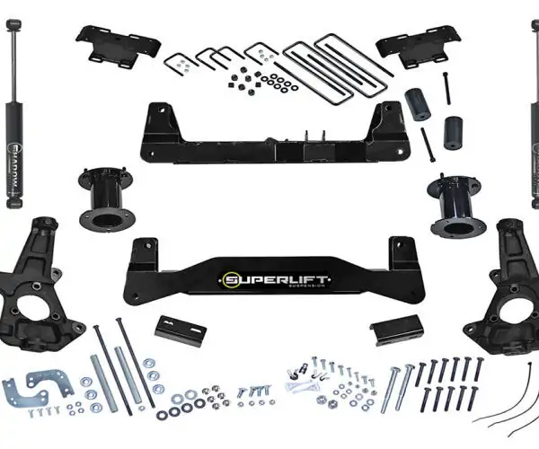 SuperLift 6.5" Lift Kit 2014-2018 Chevy Silverado GMC Sierra 1500 2WD Aluminum/Stamped Steel Arms