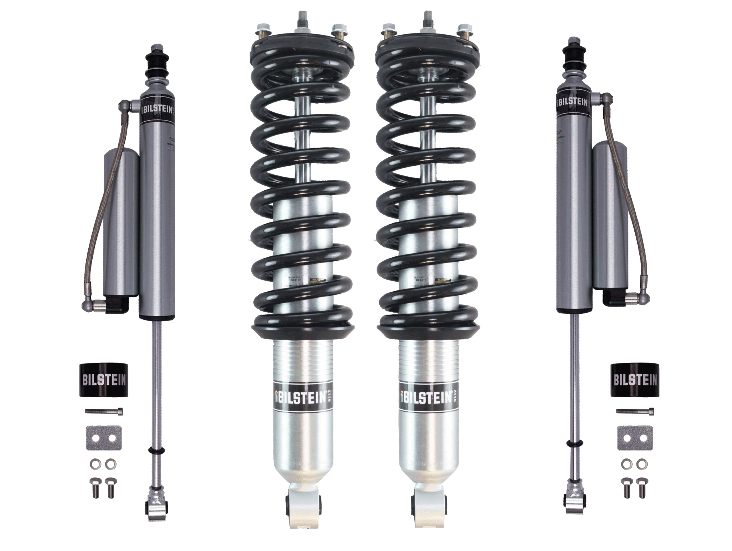 Bilstein B8 Assembled 6112 Coilovers 0-2" Front 0-1.5" Rear 5160 Lift Kit for 2016-2023 Toyota Tacoma