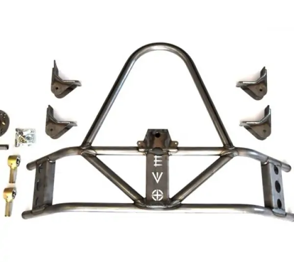 Jeep JK Rear Tire Carrier Armor Mounted 07-18 Wrangler JK Raw EVO Manufacturing