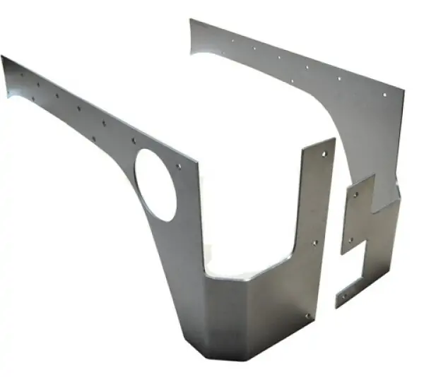 Jeep JK Rear Rockskin Corners 4 Door 07-18 Wrangler JK Unlimited Raw Steel OE Tail Lights EVO Manufacturing