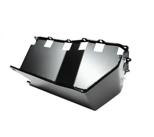 Jeep JK 3.8L Oil Pan Skid 07-11 Wrangler JK Black Powdercoat EVO Manufacturing