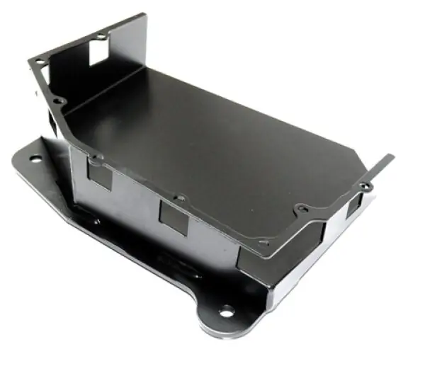 Jeep JK 3.8L Transmission Skid Plate 07-11 Wrangler JK Auto Black Powdercoat EVO Manufacturing
