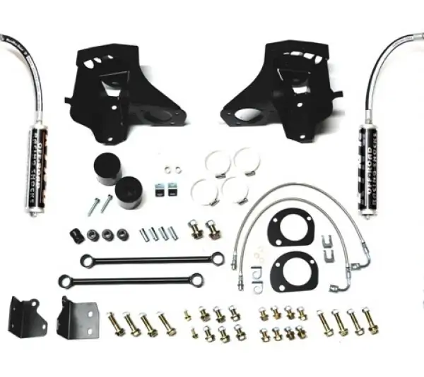 Jeep JK Coilover Ki Front Bolt On with C/Os 07-18 Wrangler JK Black With Compression Adjusters EVO Mfg