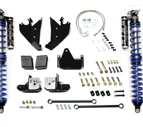 Jeep JK Coilover Kit Rear Bolt On with C/Os 07-18 Wrangler JK Black. Aftermarket Rear Axle EVO Mfg