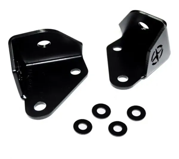 Jeep JK A Pillar Light Mount 07-18 Wrangler JK Black Powdercoat Pair EVO Manufacturing