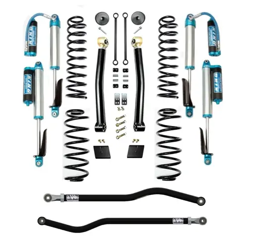 Jeep JL 2.5 Inch Lift Kit 18-Pres Wrangler JL Enforcer Lift Stage 2 Plus with EVO SPEC King 2.5 Shocks EVO Mfg