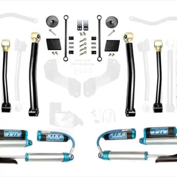 Jeep Wrangler JL 2.5 Inch Enforcer Lift Stage 3 with EVO SPEC King 2.5 Inch Shocks with Adjusters EVO Manufacturing