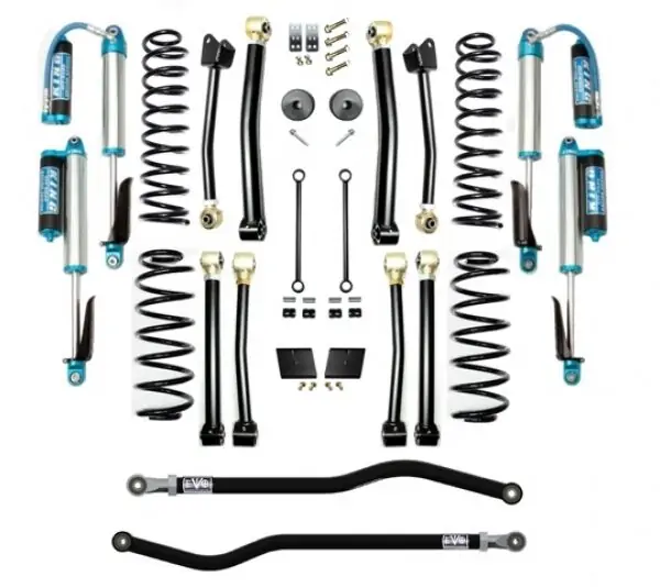 Jeep JL 2.5 Inch Lift Kit 18-Pres Wrangler JL Enforcer Lift Stage 4 Plus with EVO SPEC King 2.5 Shocks EVO Mfg