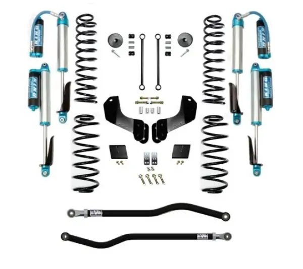 Jeep JL 2.5 Inch Lift Kit 18-Pres Wrangler JL Enforcer Overland Lift Stage 1 Plus with EVO SPEC King 2.5 Shocks EVO Mfg