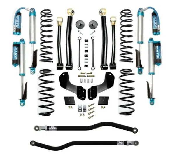 Jeep JL 2.5 Inch Lift Kit 18-Pres Wrangler JL Enforcer Overland Lift Stage 3 Plus with EVO SPEC King 2.5 Shocks EVO Mfg