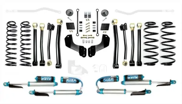 Jeep Wrangler JL 2.5 Inch Diesel Enforcer Overland Lift Stage 4 with EVO SPEC King 2.5 Inch Shocks with Adjusters EVO Manufacturing