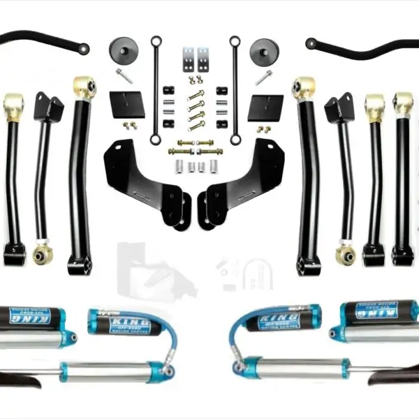 Jeep Wrangler JL 2.5 Inch Heavy Duty Enforcer Overland Lift Stage 4 Plus with EVO SPEC King 2.5 Inch Shocks with Adjusters EVO Manufacturing