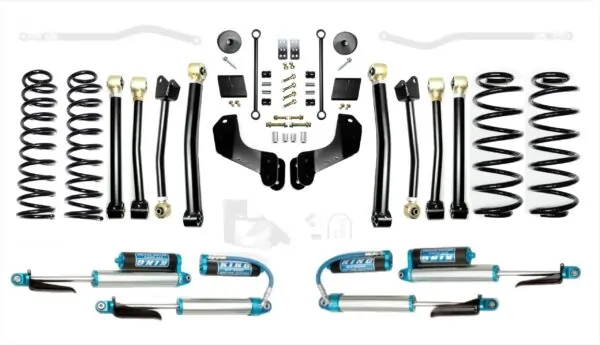Jeep Wrangler JL 2.5 Inch Enforcer Overland Lift Stage 4 with EVO SPEC King 2.5 Inch Shocks with Adjusters EVO Manufacturing