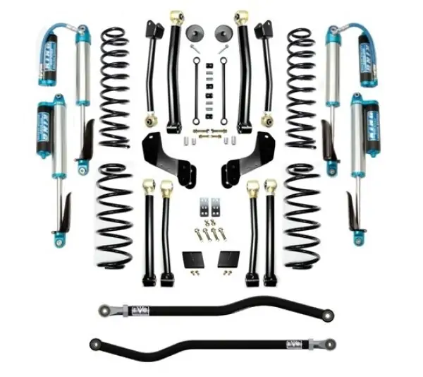 Jeep JL 2.5 Inch Lift Kit 18-Pres Wrangler JL Enforcer Overland Lift Stage 4 Plus with EVO SPEC King 2.5 Shocks EVO Mfg