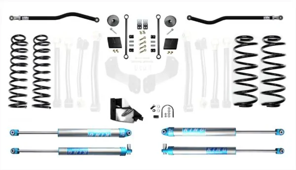 Jeep Wranlger Diesel JLU 2.5 Inch High Clearance Plus Long Arm w/EVO SPEC King 2.0 Inch Shocks EVO Manufacturing