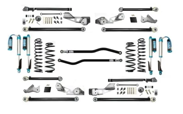 Jeep JLU 2.5 Inch Long Arm High Clearance Plus 18-Pres Wrangler JLU with EVO SPEC King 2.5 Shocks EVO Mfg