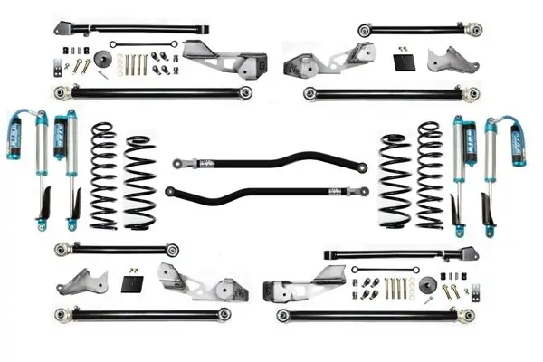 Jeep JLU 2.5 Inch Long Arm High Clearance Plus 18-Pres Wrangler JLU with EVO SPEC King 2.5 Shocks EVO Mfg