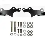 Jeep JL Protek Front Shock Relocation Brackets Black 18-Present Wrangler JL EVO Manufacturing