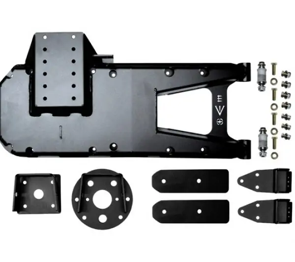 Jeep JL HD Hinge Tire Carrier 18-Present Wrangler JL Black Powdercoat EVO Manufacturing
