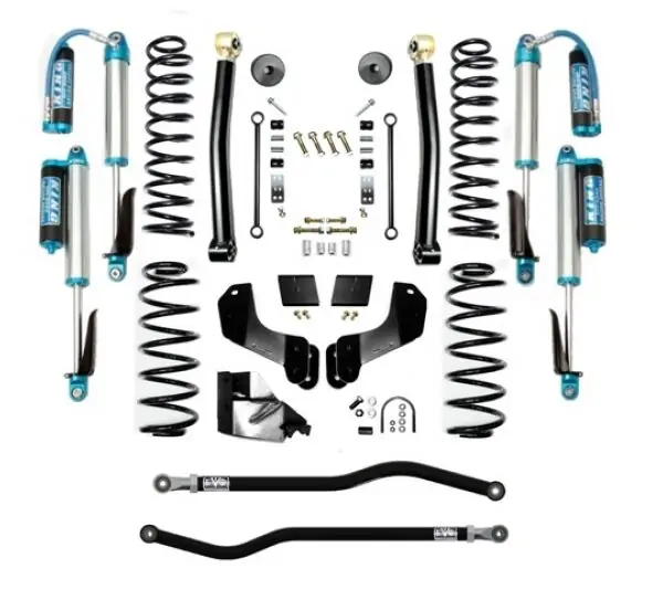 Jeep JL 4.5 Inch Lift Kit 18-Pres Wrangler JL Enforcer Overland Lift Stage 2 Plus with EVO SPEC King 2.5 Shocks EVO Mfg