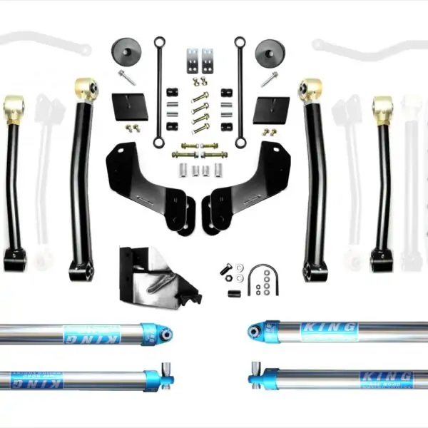 Jeep Wrangler JL 4.5 Inch Heavy Duty Enforcer Overland Lift Stage 3 with EVO SPEC KING 2.0 Inch Shocks EVO Manufacturing