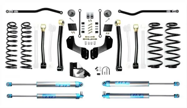 Jeep Wrangler JL 4.5 Inch Heavy Duty Enforcer Overland Lift Stage 3 Plus with EVO SPEC KING 2.0 Inch Shocks EVO Manufacturing