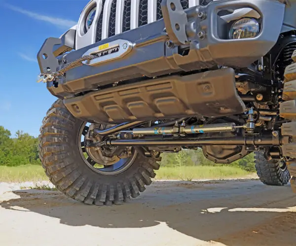 SuperLift Front Track Bar Brace Bracket Kit for 2018-2022 Wrangler JL 20-22 Gladiator - installed