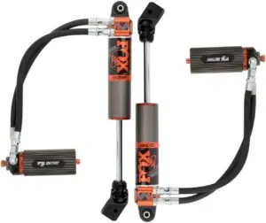 Fox Factory Race Series 2-3 Front Lift Shocks for 2020-2022 Jeep Gladiator 2WD-4WD with 3.0 Internal Bypass Reservoir Compression Adjustable 883-26-057