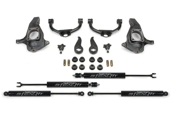 Fabtech 3.5 Ball Joint UCA Lift Kit for 2011-2019 Chevrolet Silverado 2500 2WD-4WD with Stealth Shocks