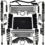 Rock Krawler TJ 3.5 Inch X Factor Long Arm Stg 2 Lift Kit w/ Remote Reservoir Coilover Shocks 97-02 Wrangler - TJ35COMP-01S2