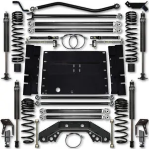 Rock Krawler TJ 3.5 Inch X Factor 5 Inch Stretch Stg 1 Long Arm Lift Kit w/ 2.25 RRD Shocks 97-02 Wrangler - TJ35XFLA-5S01S1