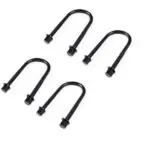 Zone Offroad Automotive Axle U-Bolt Kit 1-2 X 2-3-4 X 12-1-2-Round (Universal Fit)