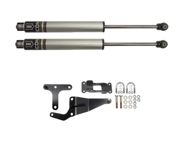 ICON Dual Steering Stabilizer with ICON Shocks for 1999-2004 Ford F-350 SuperDuty