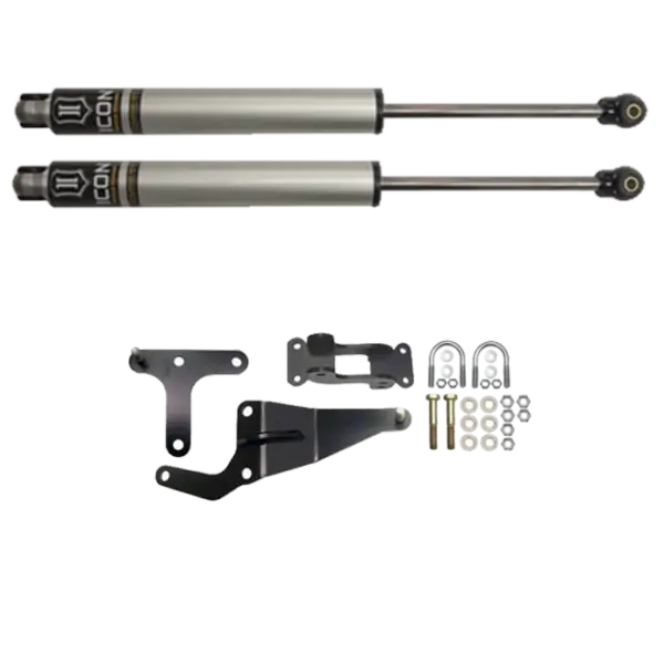 ICON Dual Steering Stabilizer with ICON Shocks for 1999-2004 Ford F-350 SuperDuty