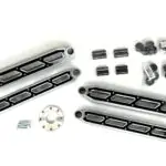 McGaughy's 8-10"" Boxed 4-Link w/Black Billet Face Plates Rear For 2014-2023 Ram 2500 4wd 51211