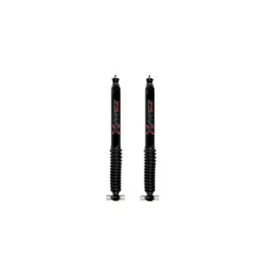 Skyjacker 1-2.5 Front Black Max Shocks with Black Boot for 2002-2008 Dodge Ram 1500 2WD