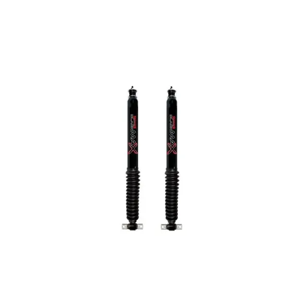 Skyjacker 1-2.5 Front Black Max Shocks with Black Boot for 2002-2008 Dodge Ram 1500 2WD