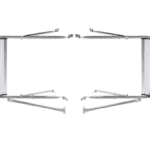 K Source 2 Universal Stainless Towing Automotive Side View Mirrors 6.5" x 16" 2xH3641
