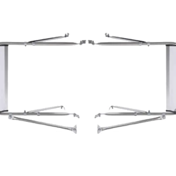 K Source 2 Universal Stainless Towing Automotive Side View Mirrors 6.5" x 16" 2xH3641