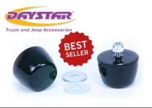 Daystar Hood Bumpers Polyurethane Black Pair For 87-06 Jeep Wrangler YJ KJ71051BK