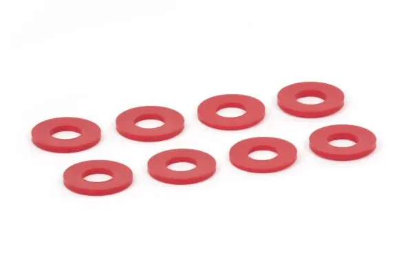 Daystar D-RING / Shackle Washers Set Of 8 Red KU71074RE