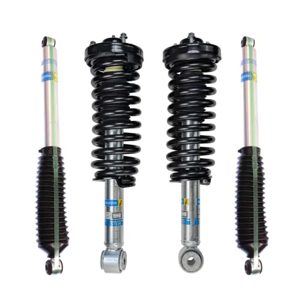 Bilstein 5100 0-2 Lift Front Assembled Coilovers with OE Springs and rear Bilstein 5100 Shocks for 2004-2008 Ford F-150 4WD-2WD