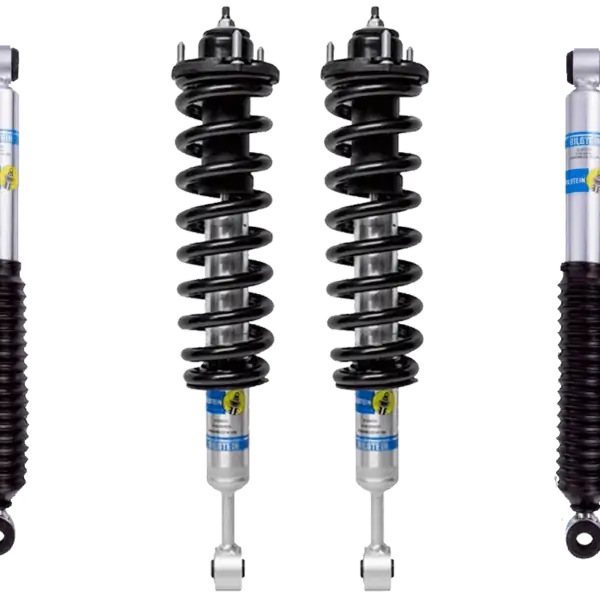 Bilstein 5100 0-2" Lift Front Assembled Coilovers with OE Springs and rear Bilstein Shocks for 2004-2008 Ford F-150 4WD/2WD