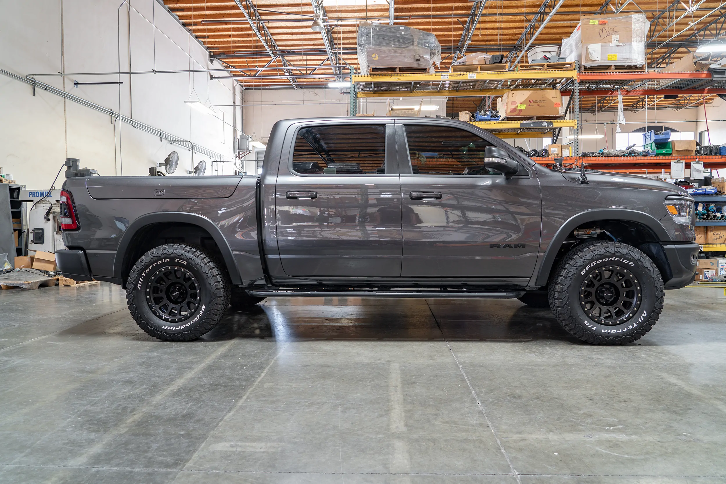 Carli 1 inch Rear Lift 500LB Rated Coil Springs for 2019-2023 Ram 1500 Rebel side view
