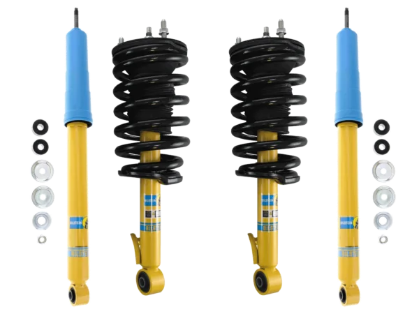 Bilstein 4600 Assembled Coilovers with OE Replacement Springs and Rear Shocks for 2005-2015 Toyota Tacoma 5 Lug