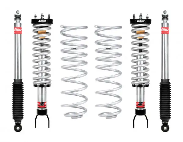 Eibach Pro-Truck Stage 2 0-3.2 Front Coilovers and 1.0 Rear Shocks with Pro-Lift-Kit Springs for 2019-2023 Ram 1500 Crew Cab 5.7L HEMI V8 4WD